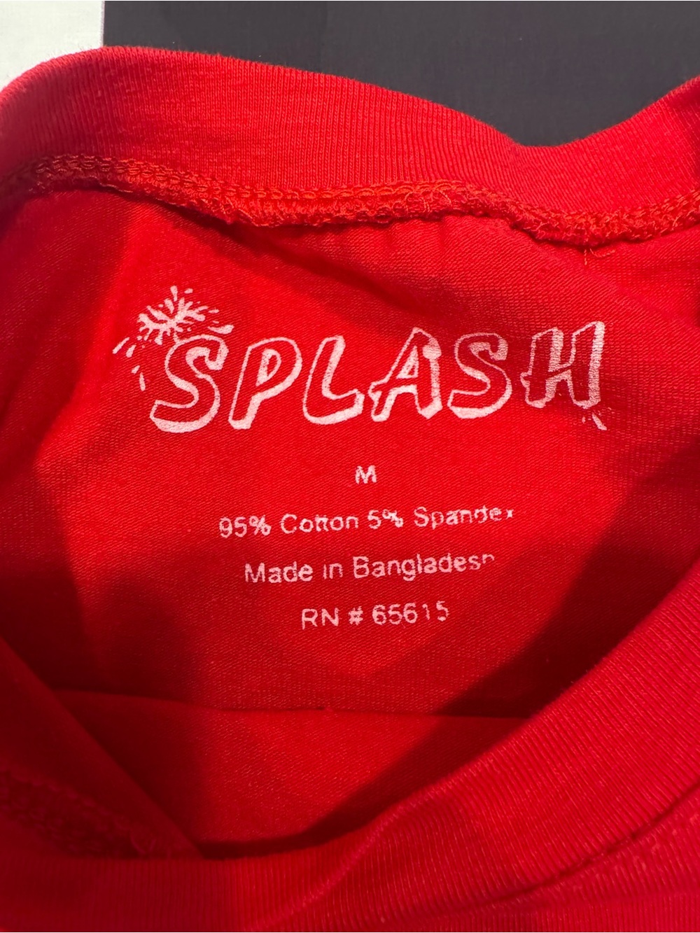 Splash Red Short Sleeve Graphic Tee - Picture 3 of 3